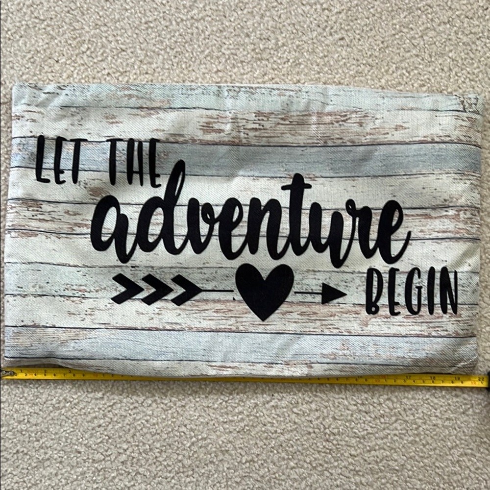 Adventure-Inspired Decorative Pillow Cover